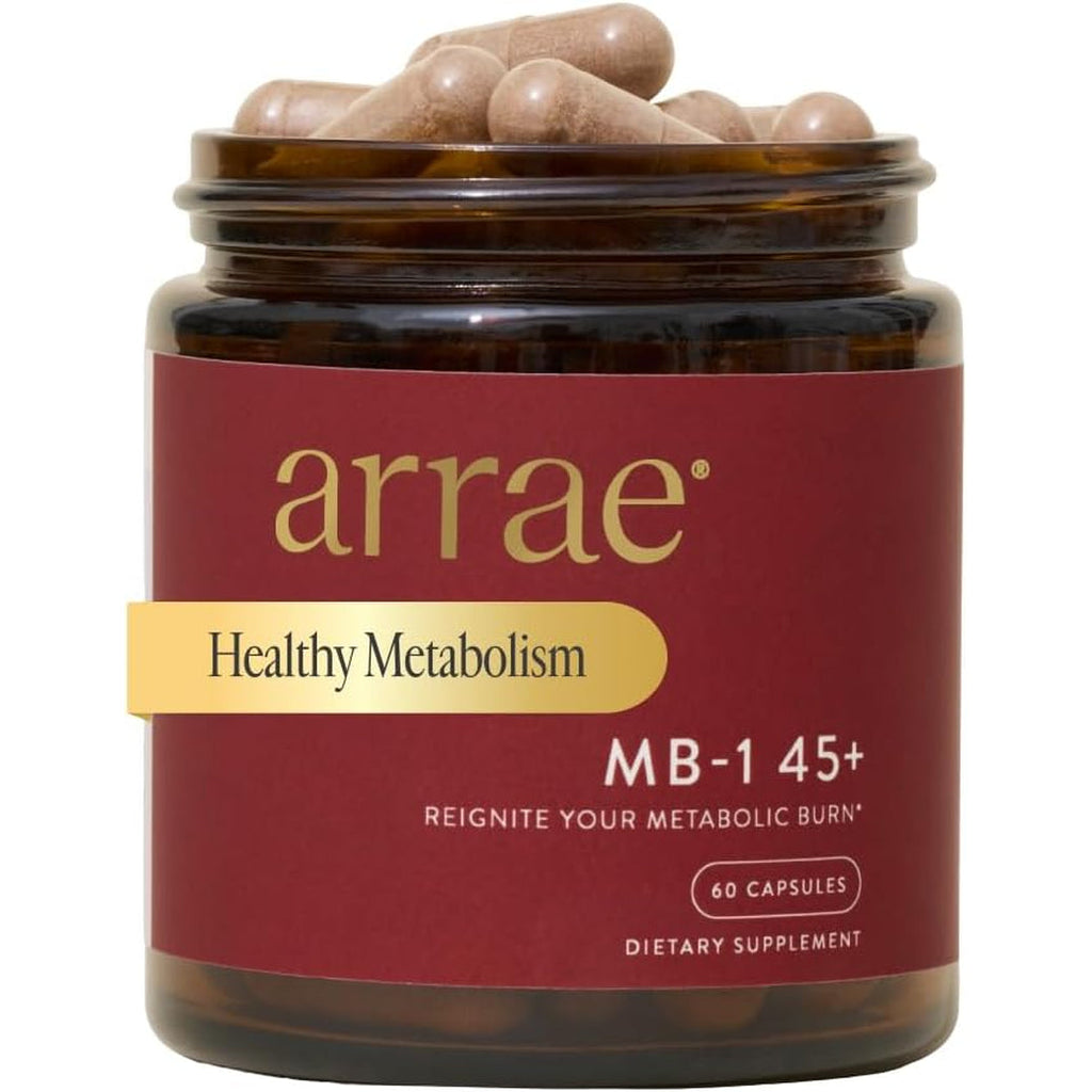Arrae MB-1 45+, Natural Dietary Supplement, Control Appetite, Increase Energy, Support Healthy Metabolism, 60 Capsules