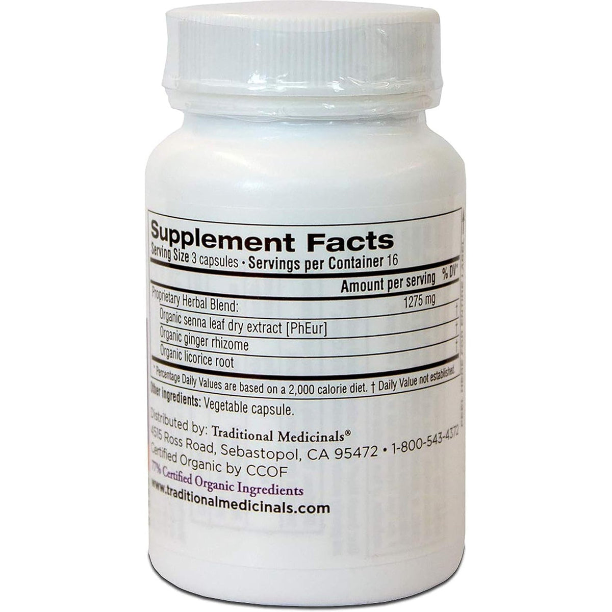 Traditional Medicinals - Smooth Move Senna, 50 Capsules