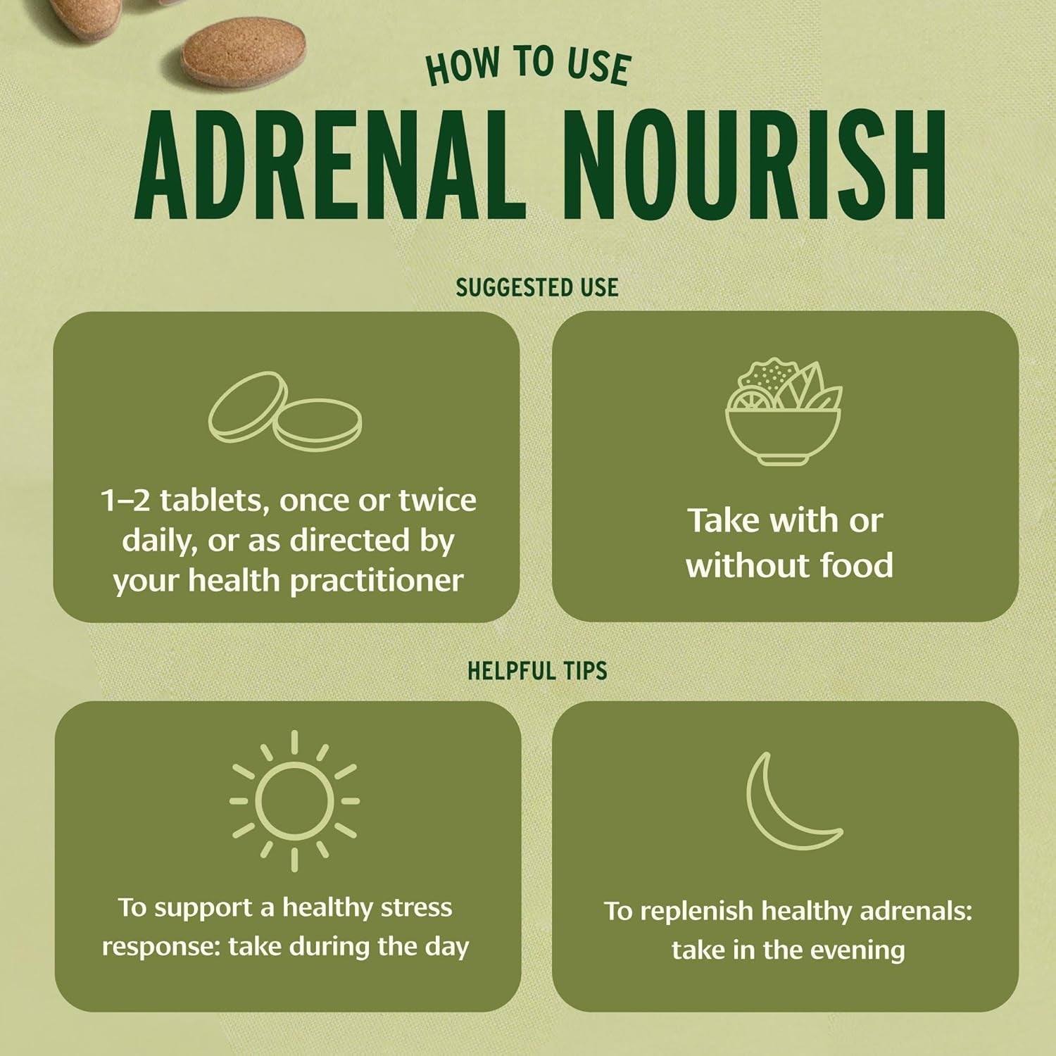 Banyan Botanicals Organic Adrenal Nourish - Cortisol Support & Stress Relief Supplement - Natural Energy & Fatigue Support with Ashwagandha & Adaptogens - 90 Tablets - Non-Gmo, Vegan*