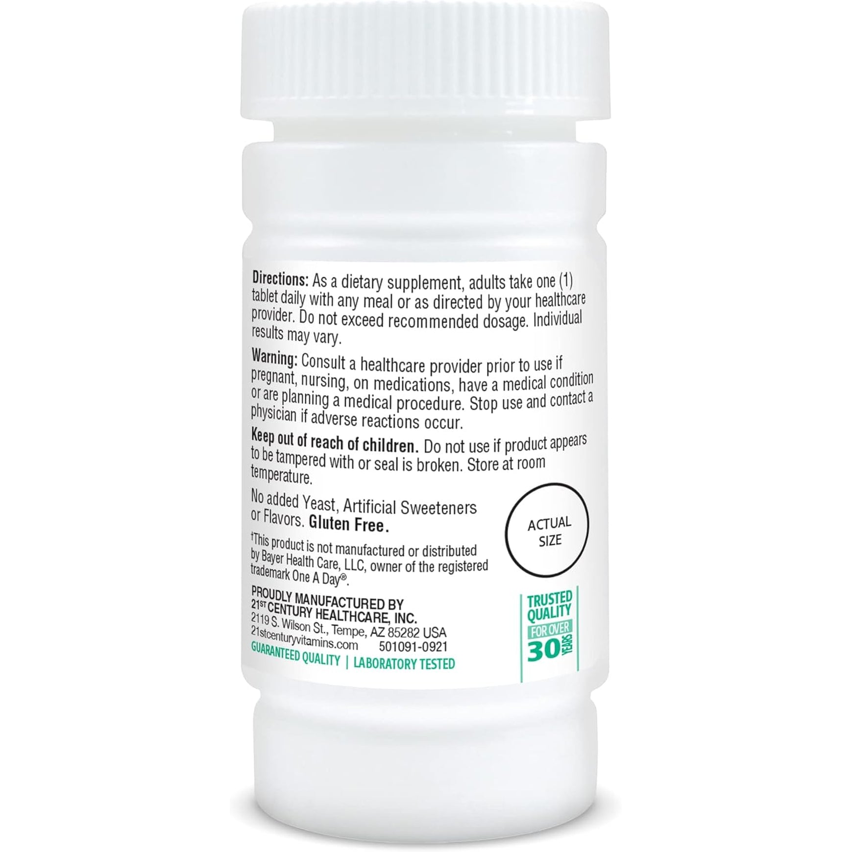 21St Century One Daily Essential Tablets, 100 Count