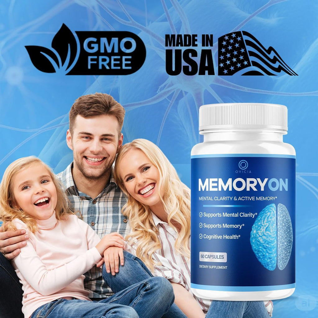 Memoryon - Memoryon Capsules Brain Advanced Formula Support Daily Pills Memory All Natural Ingredients Maximum Strength, Vitamins for Health and General Wellness, 60 Capsules for 1 Months