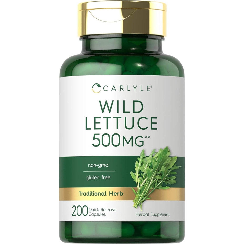 Carlyle Wild Lettuce Extract | 200 Capsules | Non-Gmo, Gluten Free Supplement
