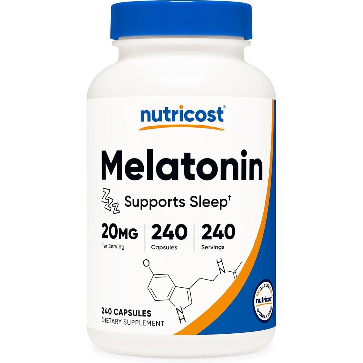 Nutricost Melatonin 20Mg, 240 Capsules, Non-Gmo & Gluten Free