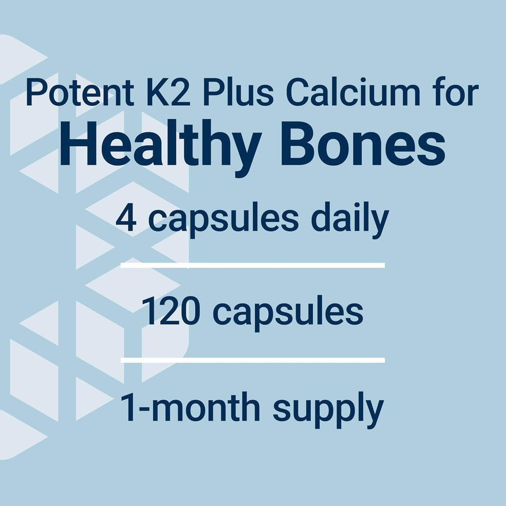 Life Extension Bone Restore Elite Calcium Supplement with Super Potent K2, Calcium, Vitamin D3, Magnesium, Boron, Zinc, Vitamin K2, for Bone Health, Gluten-Free, Non-Gmo, 120 Capsules