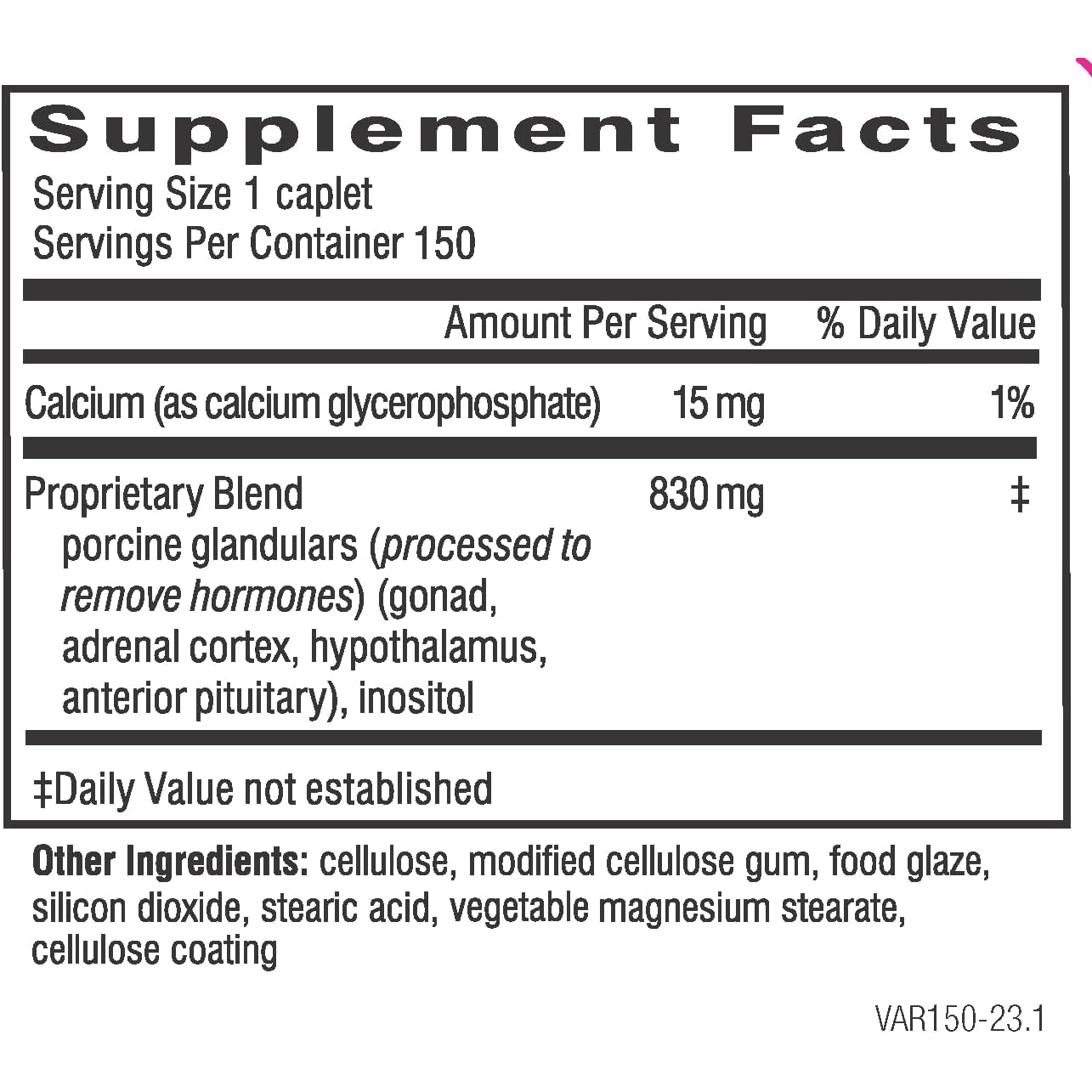 Doctor Wilson'S Adrenal Rebuilder 150 Caplets Multiglandular Adrenal Cortex for Cortisol, Adrenal and HPA Axis Support*
