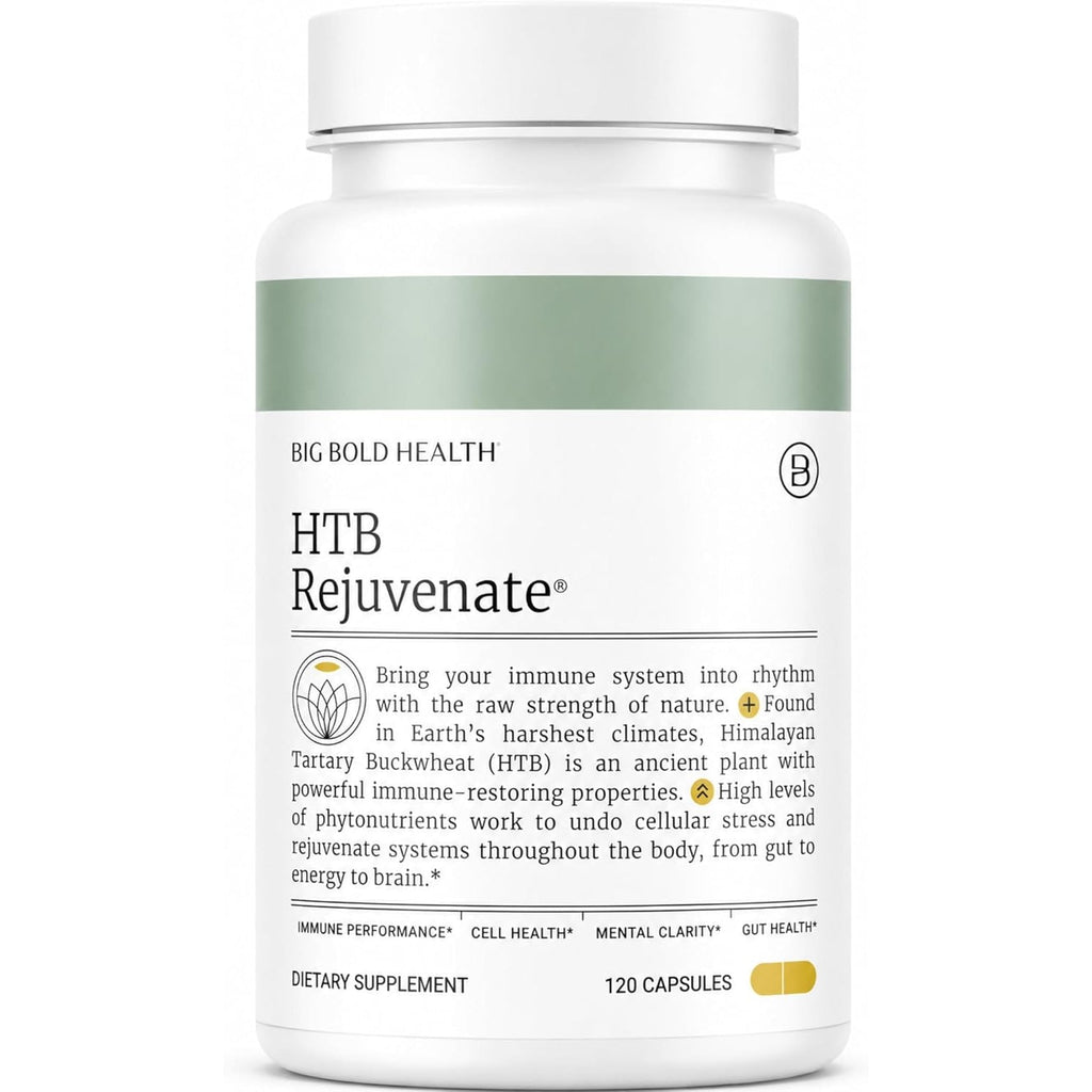 BIG BOLD HEALTH HTB Immune Rejuvenate - Himalayan Tartary Buckwheat - Polyphenols Supplement for Immune Support - Gluten Free, Dairy Free, Non-Gmo Formula - 120 Vegetarian Capsules (2 Month Supply)