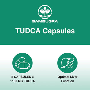 Sambugra TUDCA Liver Supplements 1100Mg, 3Rd Party Tested Ultra Strength Bile Salt TUDCA Supplement, Liver Support for Detox Cleanse and Repair, 60 Capsules
