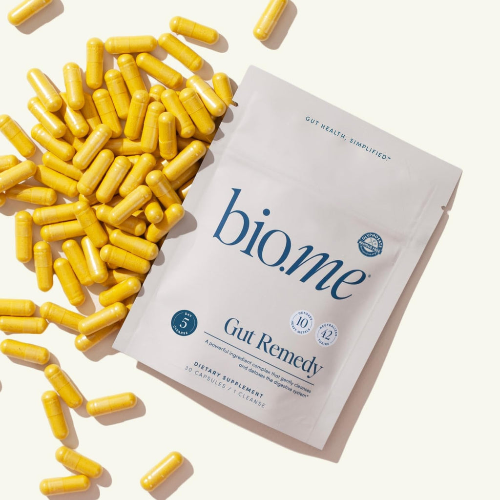 Biome Gut Remedy Capsules (5 Day Cleanse, 1 Round, 30 Capsules) Gut Reset with Magnesium Citrate, Berberine, Immunolin, L-Glutamine - Reset Digestive System, Rebalance Microbiome (1 Month Supply)