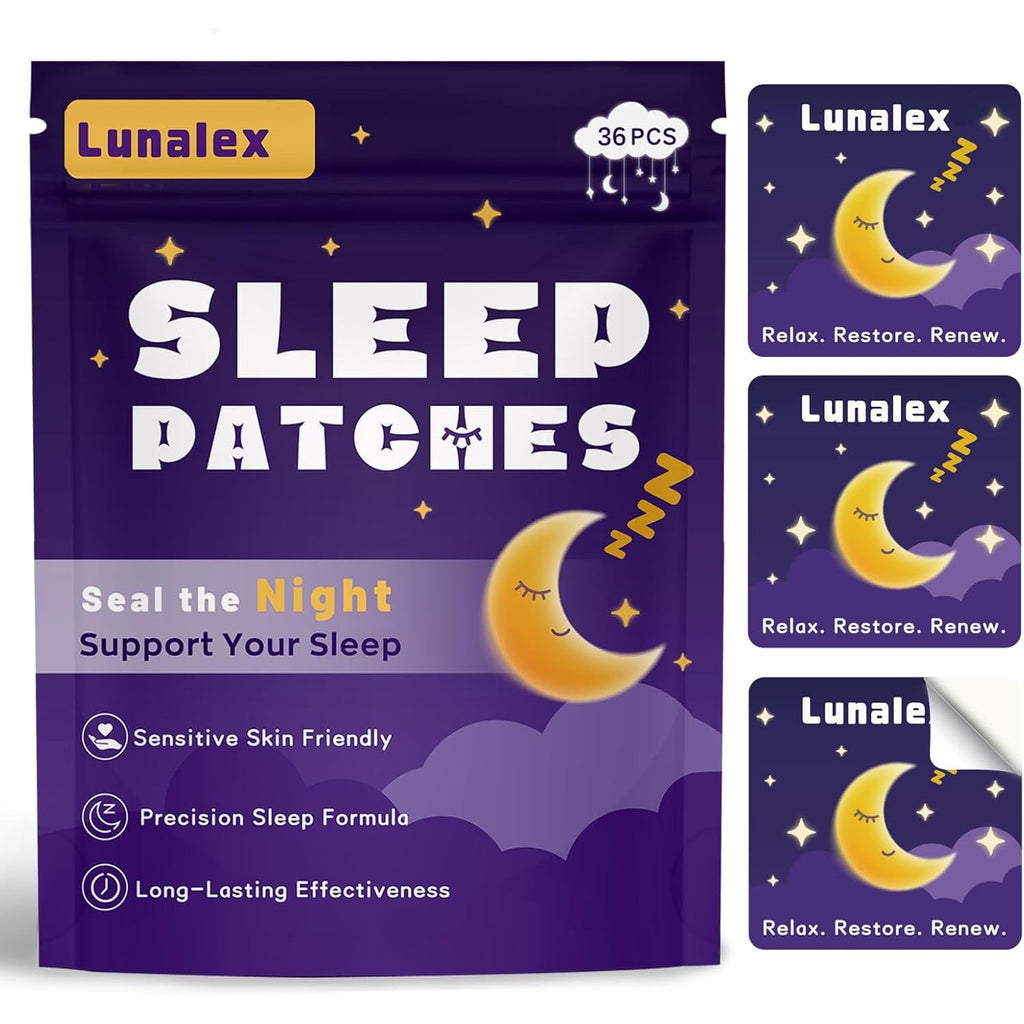 36Ct Sleep Patches for Adults Extra Strength – All Natural Nighttime Comfort with Melatonin & Magnesium, Quick-Acting & Long-Lasting