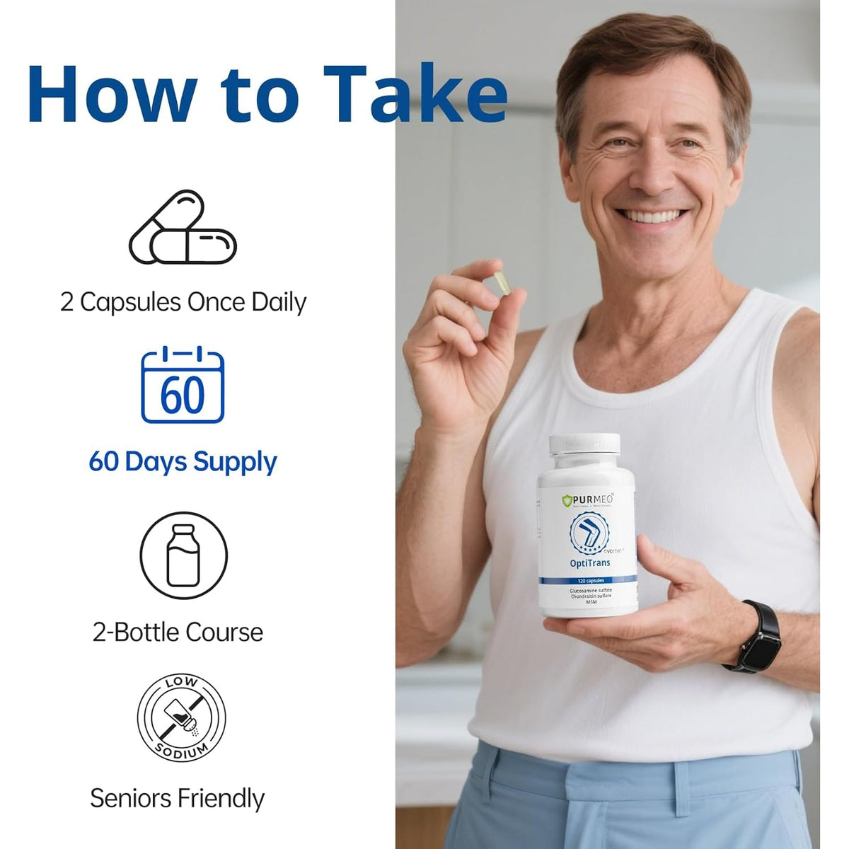 5-Day Fast-Acting Glucosamine Chondroitin MSM - Joint Health Supplement with OVOMET Eggshell Membrane & Boswellia, Support Joint Comfort, Cartilage, Strength & Flexibility - Made in Germany, 120Ct