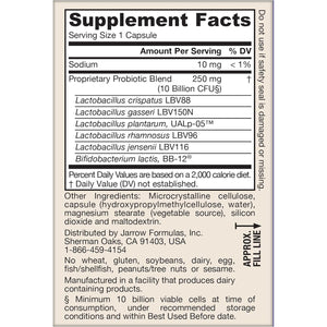 Jarrow Formulas Fem-Dophilus Advanced Vaginal & Digestive Probiotics 10 Billion CFU with 6 Science Backed Strains, for Vaginal, Urinary Tract, Digestive & Immune Support, 30 Capsules, Shelf-Stable