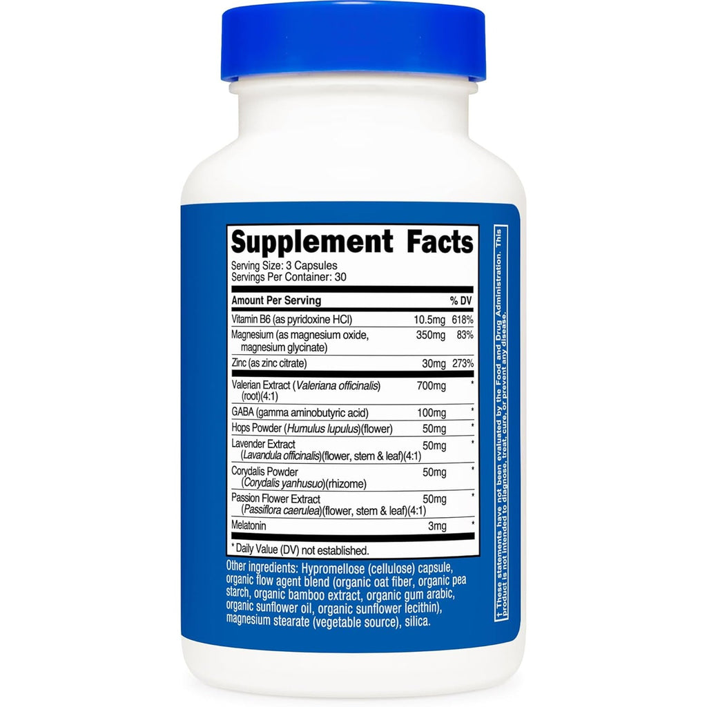 Nutricost Sleep Aid Complex 1330Mg Serving (90 Capsules) - 30 Servings