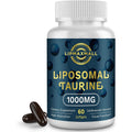 Lipmaxmall Liposomal Taurine Supplement 1000Mg, High Absorption Amino Acid for Heart, Nerve, Brain, Visual (60 Softgels - 1 Pack)