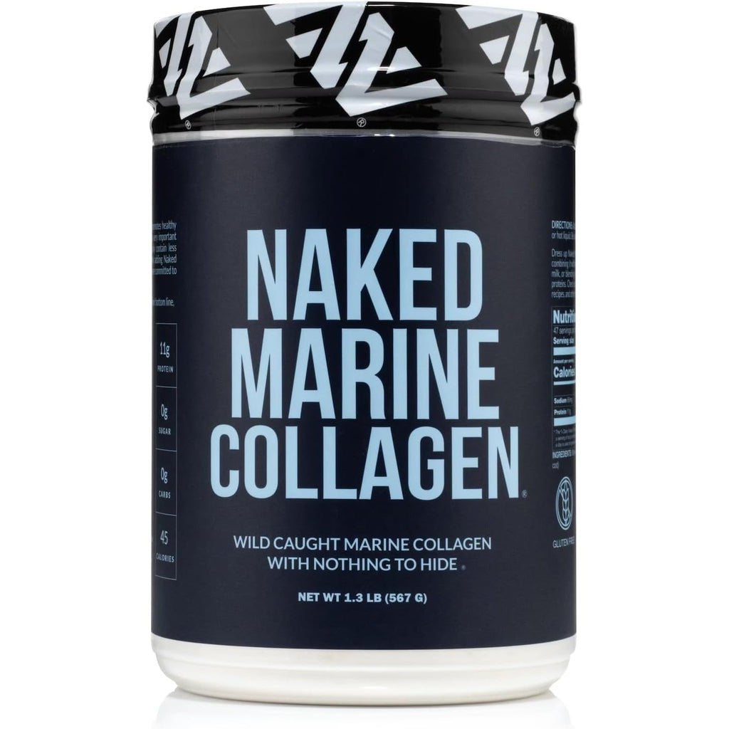 NAKED Marine Collagen Peptides Protein Powder - Unflavored - from Wild Caught Cod - Paleo Friendly, Non-Gmo, Soy-Free, Gluten-Free - 47 Servings