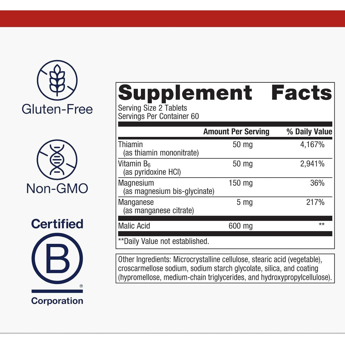 Metagenics Fibroplex - Magnesium, Malic Acid & B Vitamins for Neuromuscular, Bone, Heart & Stress Support* - Chelated Minerals, Non-Gmo, Gluten-Free, Vegetarian - GMP Certified Facility - 120 Tablets