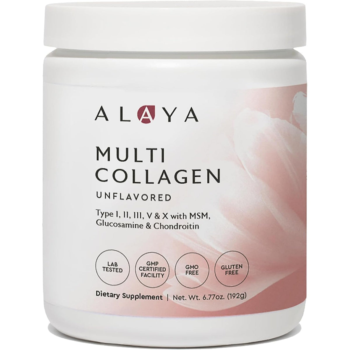Alaya Multi Collagen Powder - Supports Hair, Skin, Nails & Bone Health for Women and Men - 5 Types Hydrolyzed Collagen Peptides Protein Powder Supplement - NSF Certified - (20 Serving)