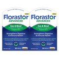 Florastor Advanced Gas and Bloat Probiotic, Digestive Enzymes and Botanicals, plus Probiotics for Digestive Health, 30 Capsules (Pack of 2)