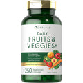 Carlyle Fruits and Veggies Supplement | 250 Capsules | Made with 30 Fruits and Vegetables | Vegetarian, Non-Gmo, Gluten Free Superfood Formula