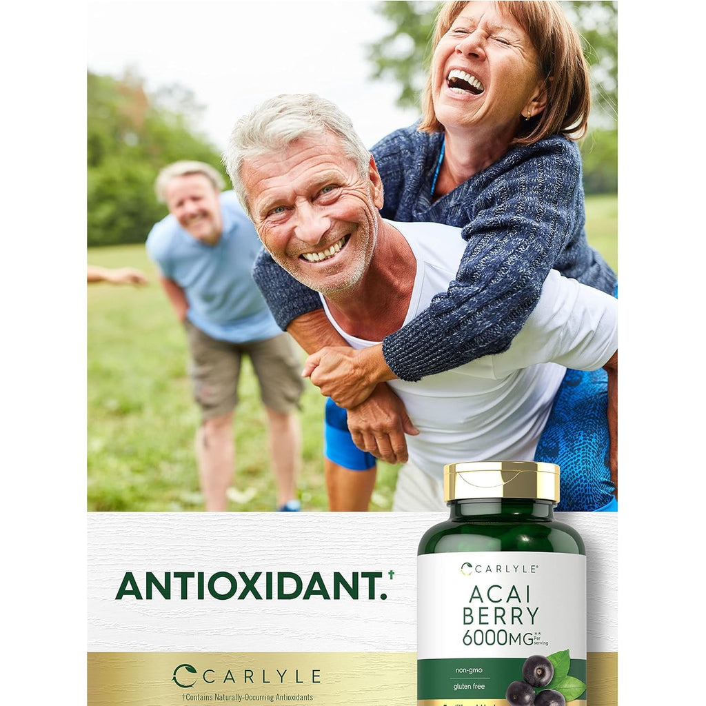 Carlyle Acai Berry Supplement | 250 Capsules | Traditional Herbal Extract | Non-Gmo & Gluten Free