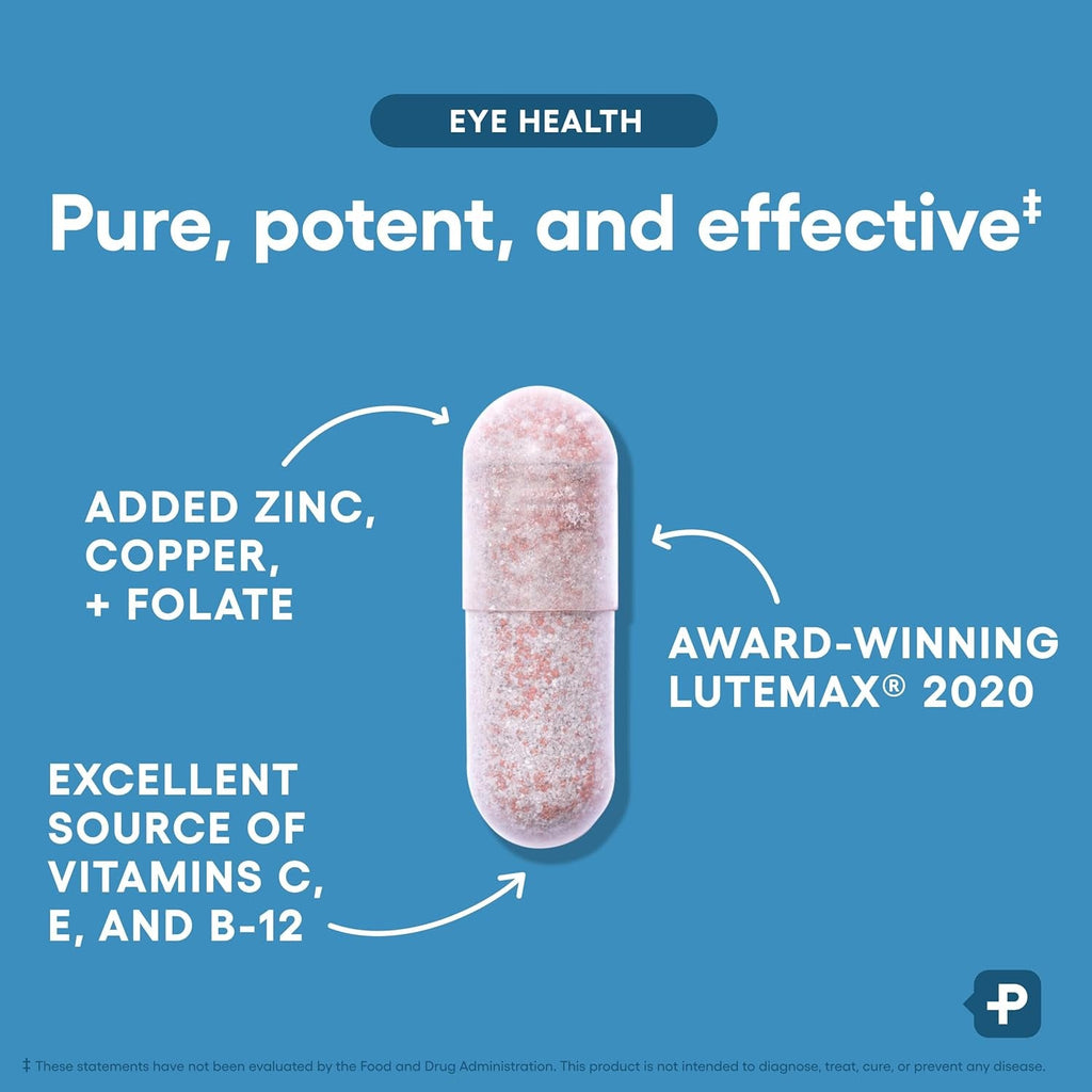 Physician'S Choice Eye Health - Lutein, Zeaxanthin & Bilberry Extract - Supports Eye Strain, Dry Eyes, and Vision Health - 2 Award-Winning Clinically Proven Eye Vitamin Ingredients - Carotenoid Blend