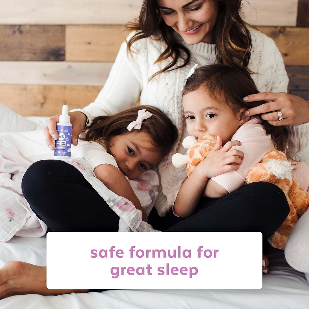 Wink Well Kids Liquid Melatonin Drops- Natural Sleep Drops for Toddlers and Teens Sleep Aid with 1Mg per Serving-Non-Addictive Children'S Liquid Melatonin- 2 Oz
