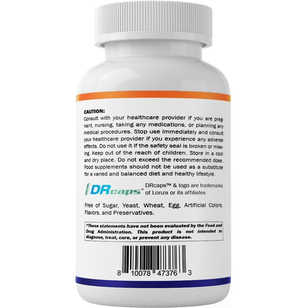 Vitamatic Lactobacillus Salivarius 2 Billion per DR Capsule - 60 Count - Digestive Support - Made with Prebiotic Inulin Fiber (1 Bottle)