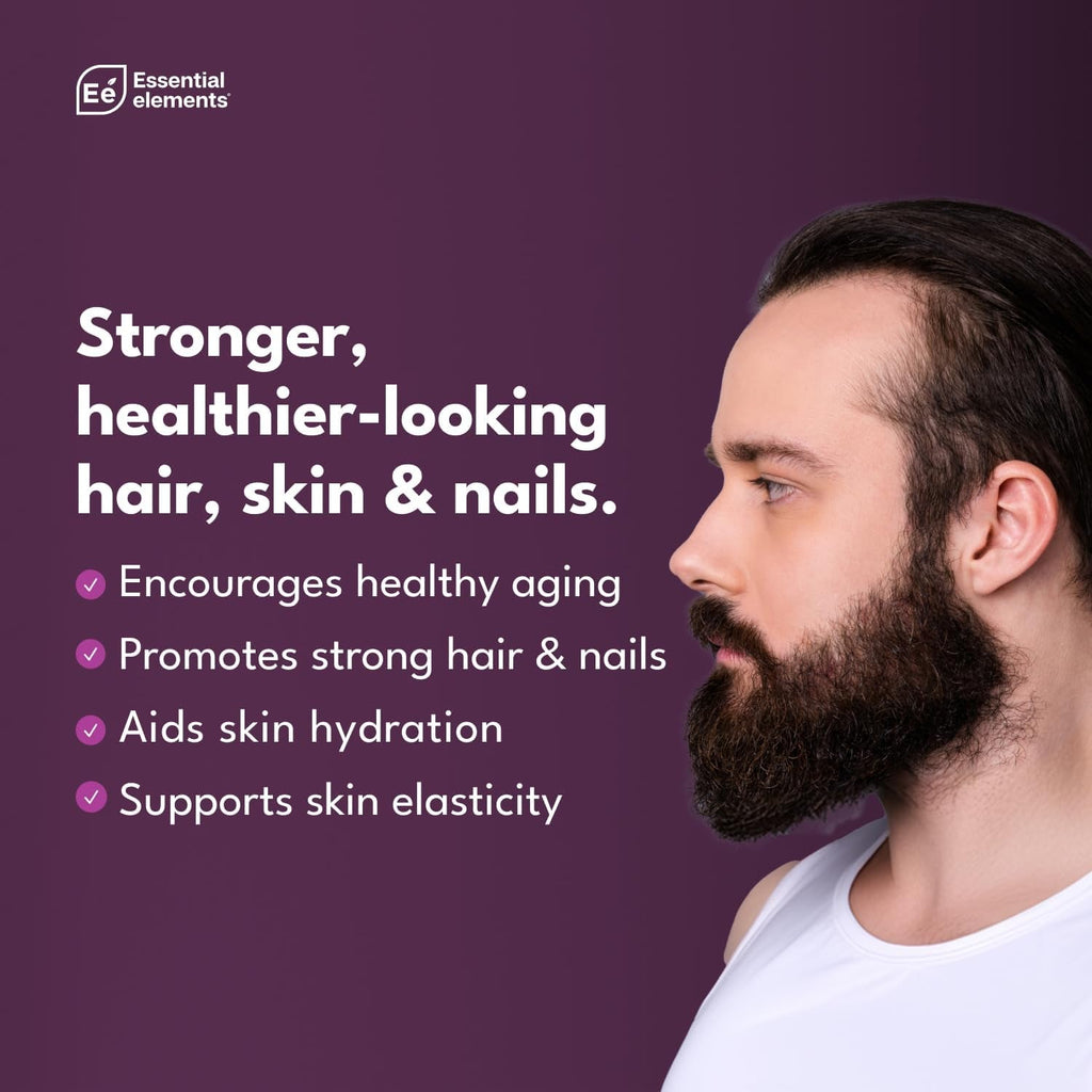Essential Elements Hydrolyzed Collagen Peptides Powder for Men & Women - Joint, Skin, Hair & Nail Support - 15 Grams of Type I & III Grass-Fed Bovine Collagen - 30 Servings
