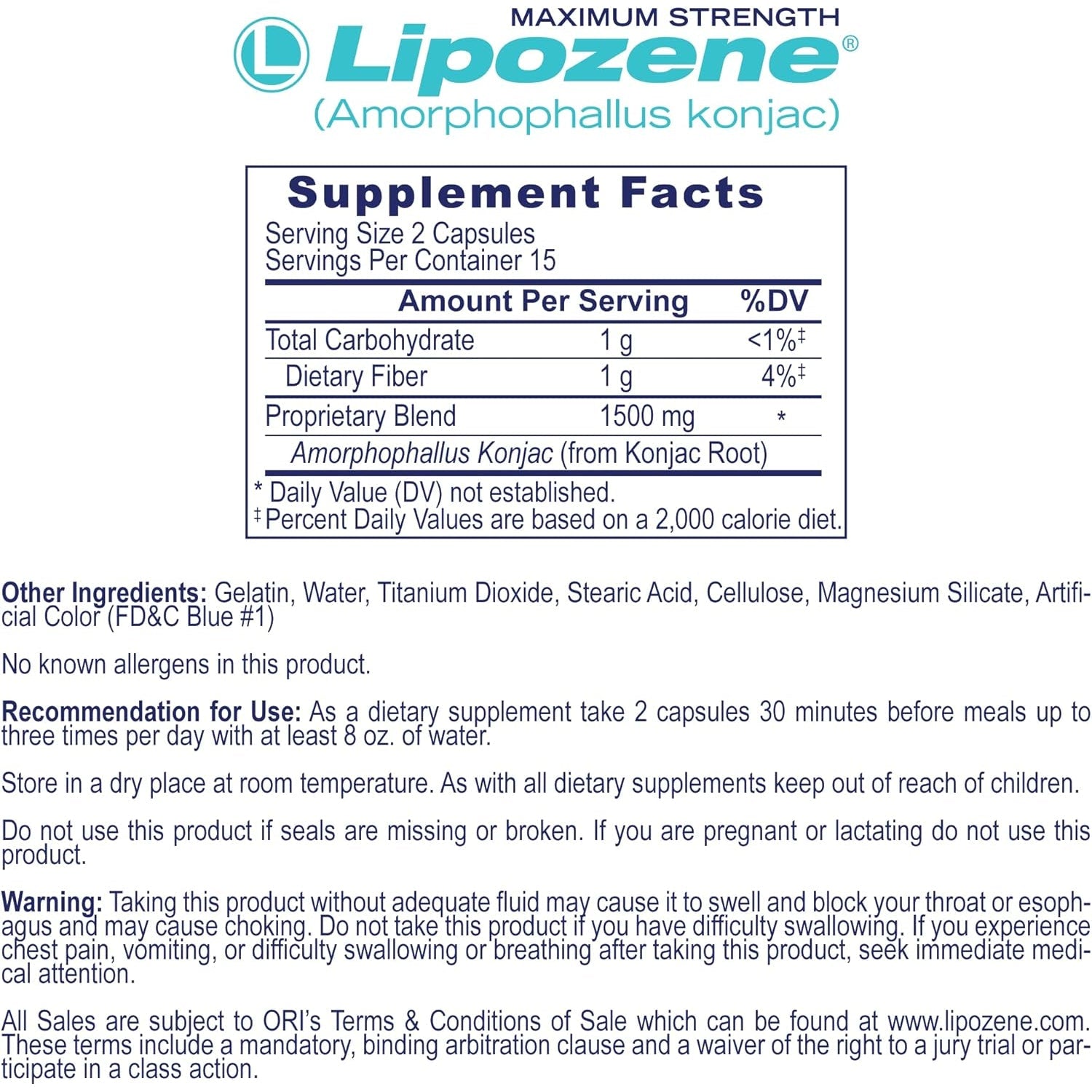 Lipozene Weight-Management Fiber Supplement, 2 Bottles (60 Capsules Total) + Metaboup plus 30Ct | Non-Stimulant Glucomannan Formula