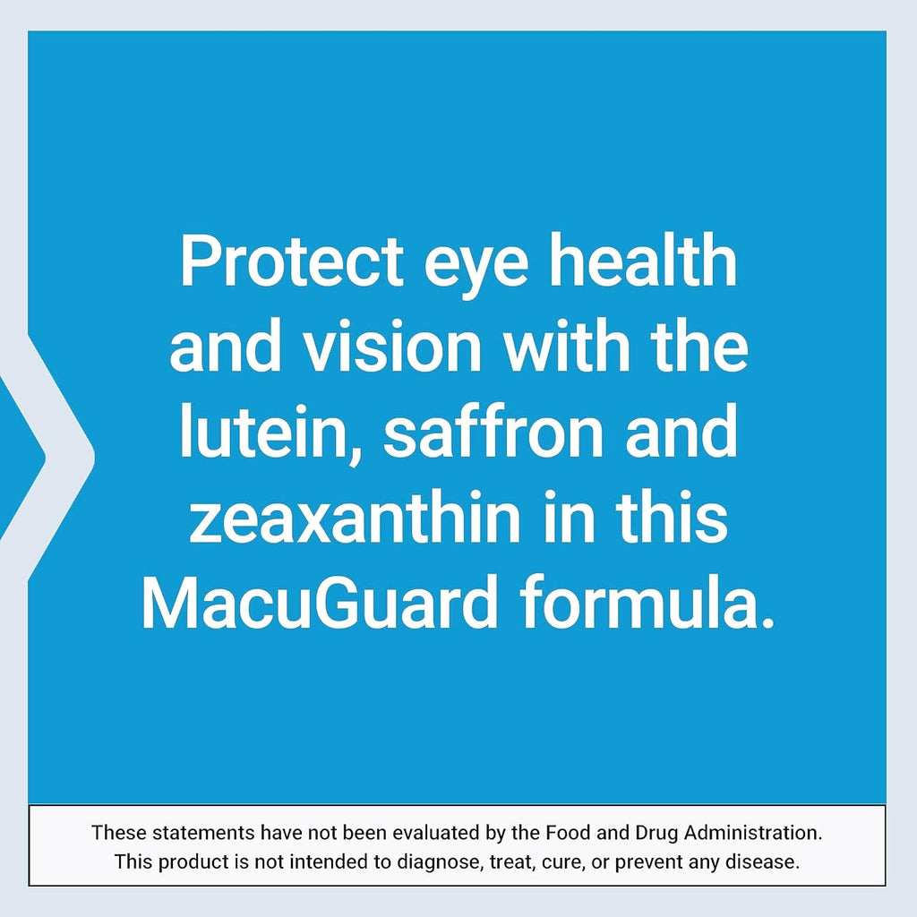 Life Extension Macuguard Ocular Support with Saffron – Eye Health Supplement for Healthy Vision – with Lutein, Meso-Zeaxanthin, Zeaxanthin, Saffron – Gluten-Free, Non-Gmo – 60 Softgels