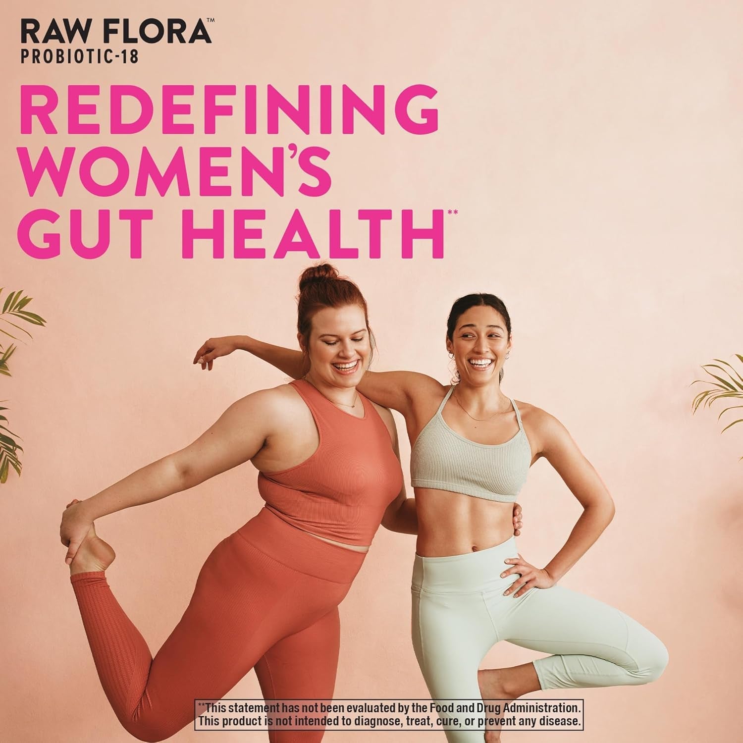 Raw Flora Women'S Probiotics | Dr. Formulated 60 Billion CFU + Prebiotics | Digestive, Vaginal & Urinary Support | 33 Vegan Capsules with Cranberry & D-Mannose | Shelf Stable
