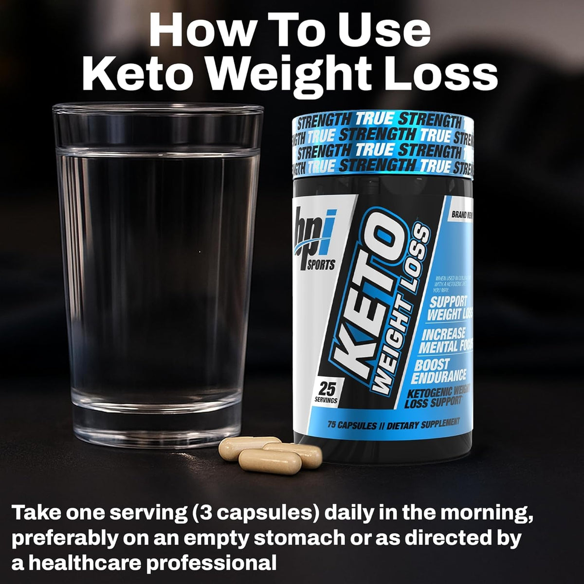BPI Sports Keto Weight Loss Elite – Burn Fat for Fuel, Control Appetite, Increased Energy, & Mental Focus – Keto Diet Fat Burners for Women & Men – 25 Servings
