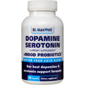 Dr. Maxwell Serotonin and Dopamine Supplements with Mood Probiotic, 5In1 Support for (1) Dopamine (2) Serotonin (3) Mood (4) Relaxation (5) Focus & Brain, 60 Capsules