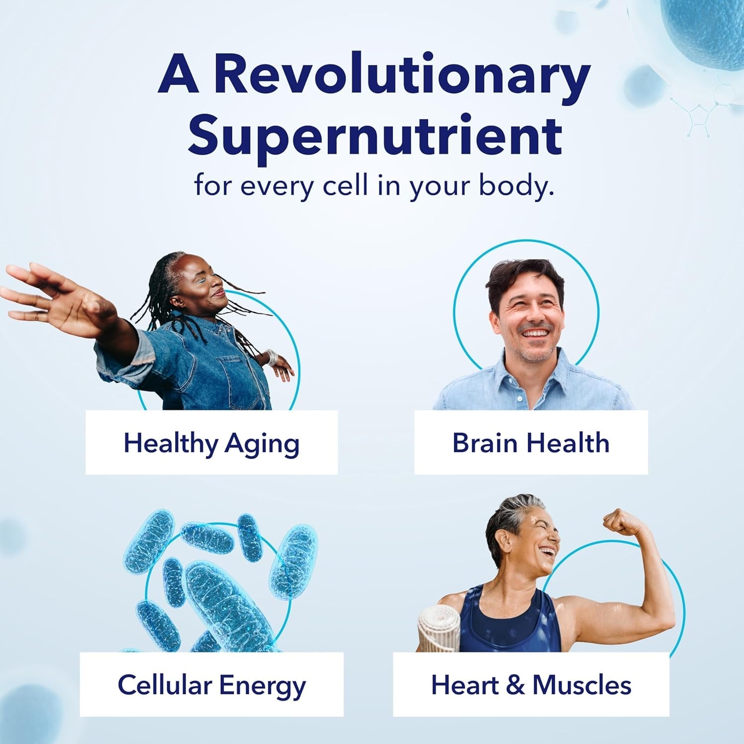 TRU NIAGEN Patented NAD Supplement for Brain Function, anti Aging & Cell Regeneration, 300Mg Niagen, 30 Servings | Supports Cellular Energy, Muscle | Nicotinamide Riboside (NR) Take 1 Daily | 1 Bottle