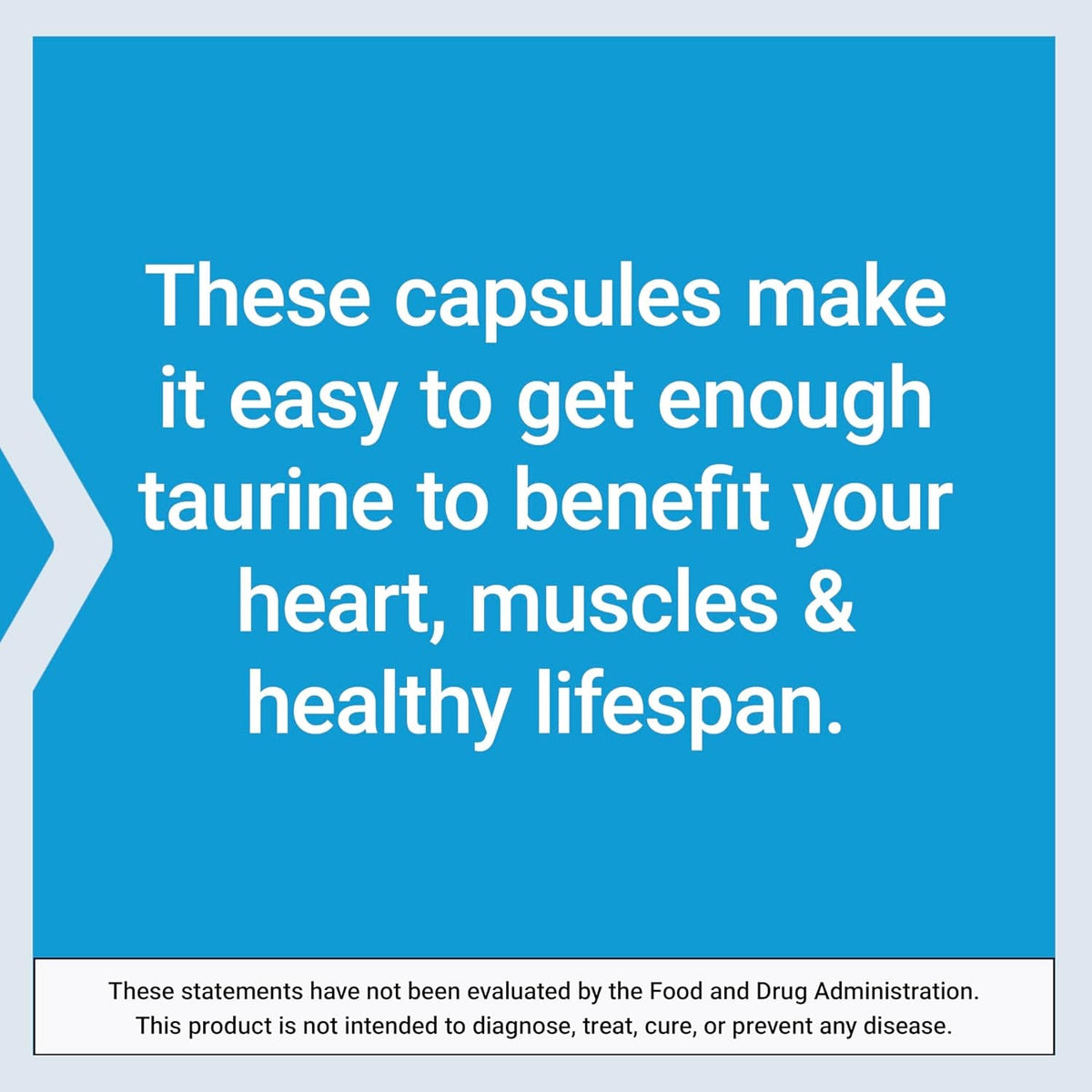 Life Extension Taurine, Pure Taurine Amino Acid Supplement, Heart, Liver and Brain Health, Longevity, Muscle and Exercise, 1000 Mg, Non-Gmo, Gluten-Free, Vegetarian, 180 Vegetarian Capsules