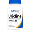 Nutricost Uridine Monophosphate (UMP) 60 Capsules, 600 Mg per Serving - Vegan, 30 Servings