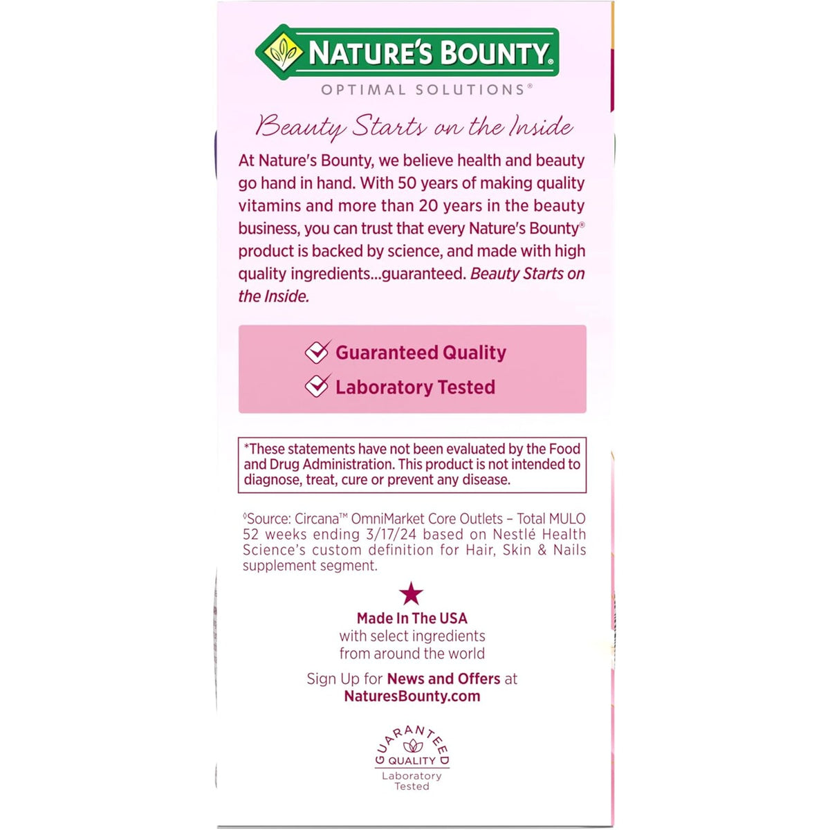Nature’S Bounty Optimal Solutions Ultra Collagen Booster for Healthy-Aging Supplement, Resveratrol, Hyaluronic Acid – Collagen Capsules for Women, 48 Capsules
