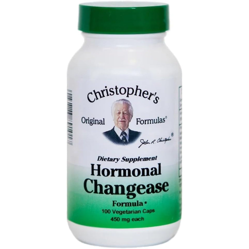 Christopher'S Original Formulas Hormonal Changease Formula – 450 Mg – 100 Vegetarian Capsules – Herbal Menopause Support