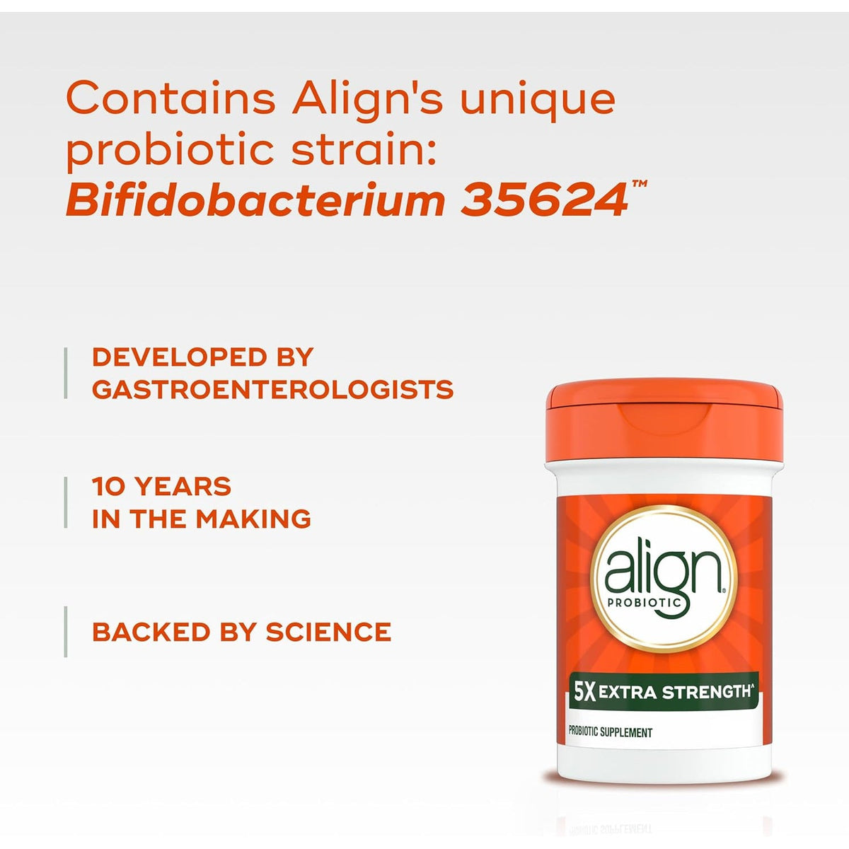 Align Probiotic, Extra Strength, Probiotics for Women and Men, Probiotics for Men, Probiotic Capsules Have 5X Cfus, 42 Capsules