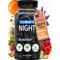 Night Bullets Weight Loss Pills for Women & Men, Stim-Free Nighttime Fat Burner, GLP-1 Support, Appetite Suppressant, Diet Pills with Ashwagandha & CLA, 60 Capsules