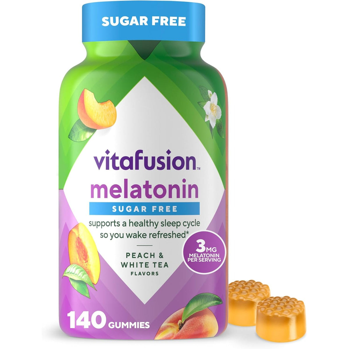 Vitafusion Melatonin Gummy Vitamins, 140 Count (Pack of 1)