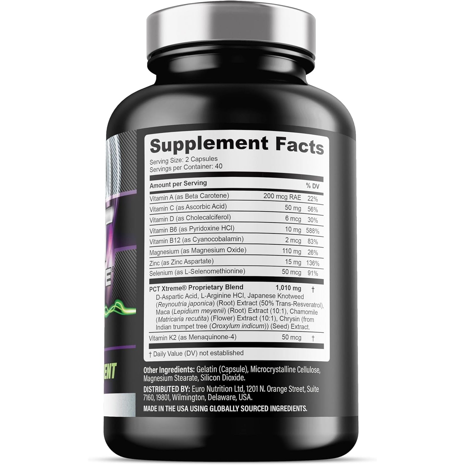 Iron Labs Nutrition PCT Xtreme - PCT Supplement for Men - 30 Day Course - Post Cycle Support Booster (80 Capsules)