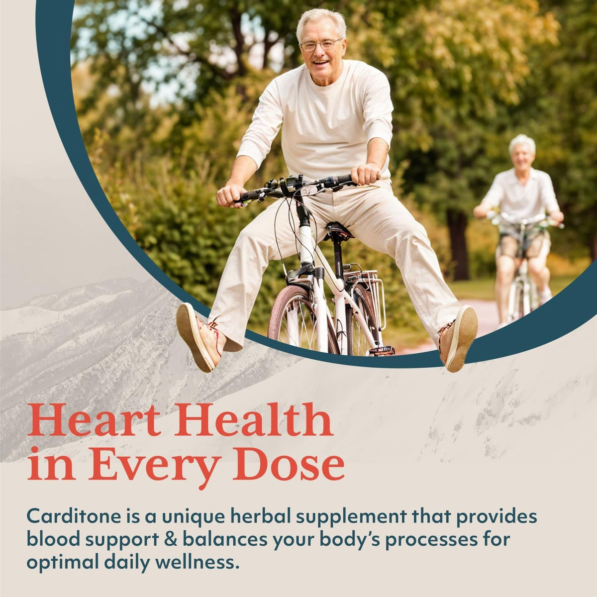Ruved Carditone - Natural Heart Health Supplement for Women & Men, BP Formula, Holistic Heart Support with Rauwolfia, Arjuna, Calcium, and Magnesium - 30 Servings
