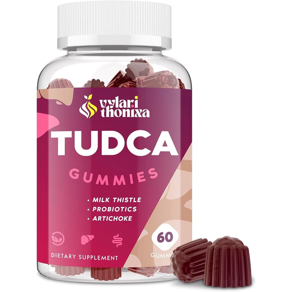 Premium TUDCA Bile Salts Gummies - 2000Mg High Potency Liver Support Supplement, Liver Detox & Repair with Milk Thistle, Artichoke, Probiotics - Vegan, 30 Servings