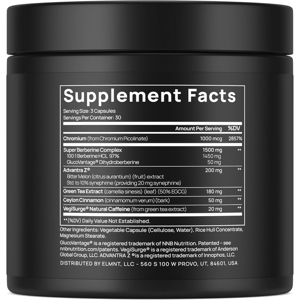 Super GLP-1 Berberine Weight Loss Supplement W. Dihydroberberine, Ceylon Cinnamon, Green Tea, Chromium Picolinate - Ultra High Potency 100:1 Berberine Natural GLP1 for Weight Loss Pills for Women