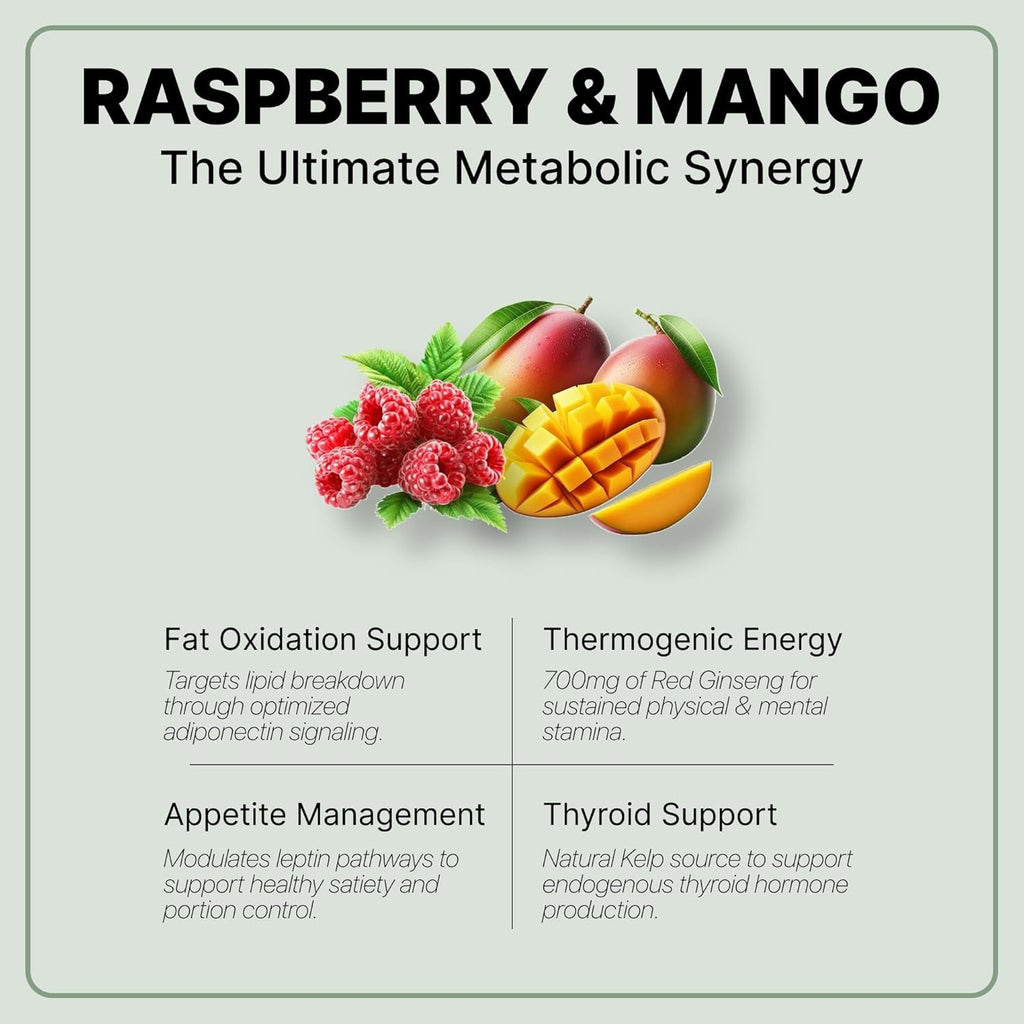 DIPO Raspberry Ketones Ultra 500Mg with African Mango Seed, Green Tea Extract & Apple Cider Vinegar - Metabolism & Healthy Weight Management Supplement for Women & Men - Vegan Non-Gmo, 60 Capsules