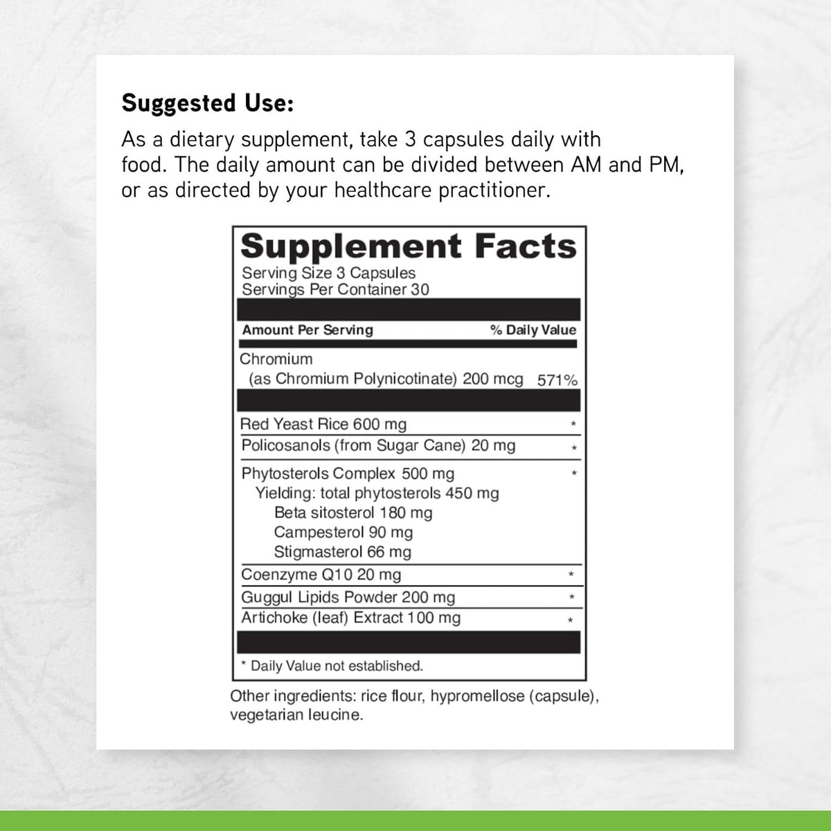 DAVINCI Labs Cholestsure Supplement - Supports Cardiovascular Function - Helps Maintain Healthy Cholesterol Levels in a Normal Range - with Coq10 - Gluten Free - 90 Vegetarian Capsules
