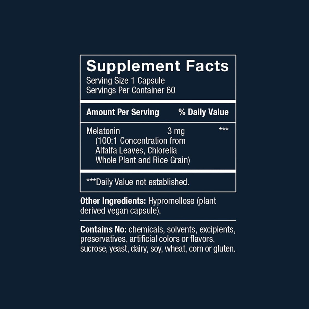 Herbatonin® 3Mg - the First Phyto-Melatonin (Natural Plant Melatonin) for Sleep Cycle, Body Clock and Circadian Rhythm Support for Jet Lag, Shift Work and Sleeplessness 60 Vegan Capsules