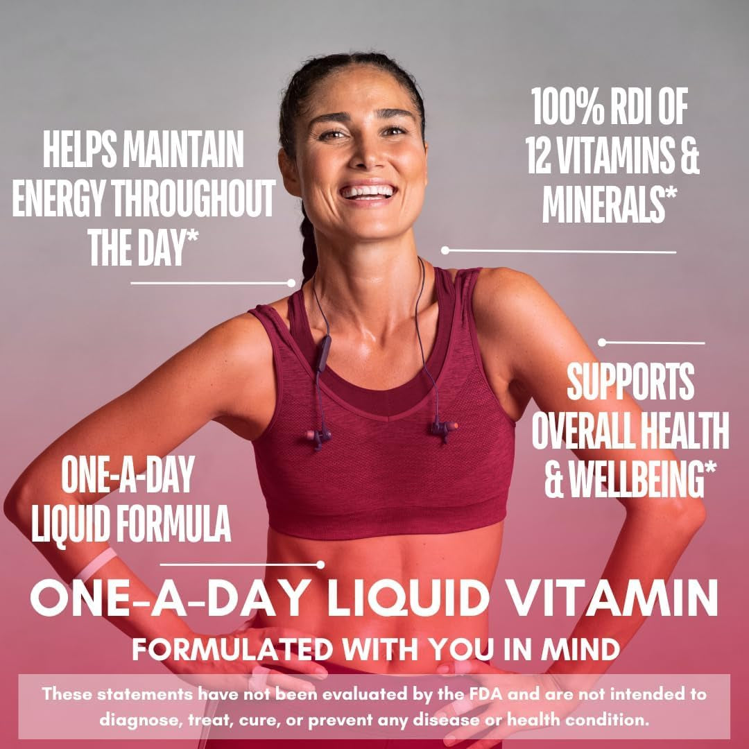 Tropical Oasis Adult Liquid Multivitamin -Liquid Multi-Vitamin and Mineral Supplement with 125 Total Nutrients Including; 85 Vitamins & Minerals, 23 Amino Acids, and 18 Herbs - 16 Fl Oz, 32 Serv