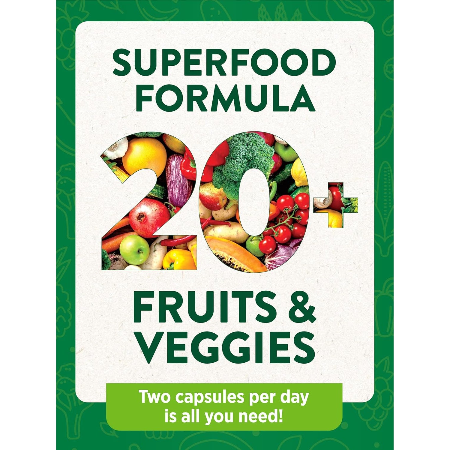 Nature'S Truth Fruit and Veggies Supplement | 120 Vegetarian Capsules | 20+ Fruits & Vegetables | Vegetarian, Non-Gmo, and Gluten Free Supplement