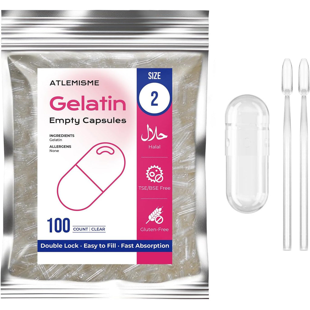 Empty Gelatin Capsules Size 2 - Gelatin Capsules Empty (100 Count
